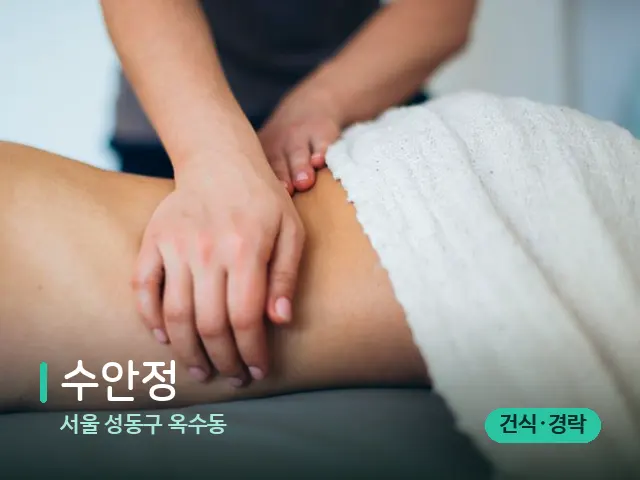서울 성동구 옥수동 수안정 — 마사지 관리를 받는 장면